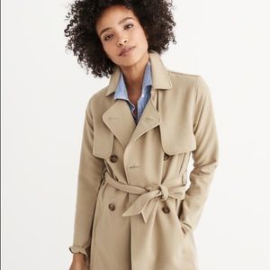 Abercrombie Drapey Trench Coat
